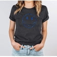 thumbnail image 4 of HAPPY SMILEY FACE GLITTER Grpahic Short sleeve Tees, 4 of 6