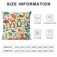 thumbnail image 5 of SHANXI Throw Cute Fox Square Pillowcases for Home Decor Sofa Car Bedroom Forest Animal Cartoon Painting Pillow Cases 22x22in, 5 of 5