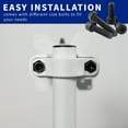 thumbnail image 7 of VIVO White Steel Universal Bracket Pole Mount VESA Plate, Fits 13" to 30" Screen, 7 of 7