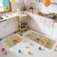 thumbnail image 4 of Vwrxbz Easter Kitchen Mat Set 2 Piece Bunny Egg Design Runner and Small Rug Holiday Entrance Hallway Floor Mat, 4 of 8