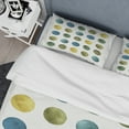 thumbnail image 4 of Designart 'Green Tones Geometric Circles' Geometric Duvet Cover Set, 4 of 4
