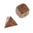 thumbnail image 3 of Juego de dados de metal Juego De Dados De Metal De 7 Piezas D6 D8 D10 D12 D20 Para Juegos De Mesa RPG # 9, 3 of 7
