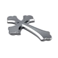 thumbnail image 3 of Elektroplate   Scalloped Cross OEM Chrome Emblem for Cars, Trucks, and All Auto - Universal Fit at 3.25" x 2.2" - All Weather, 3 of 5