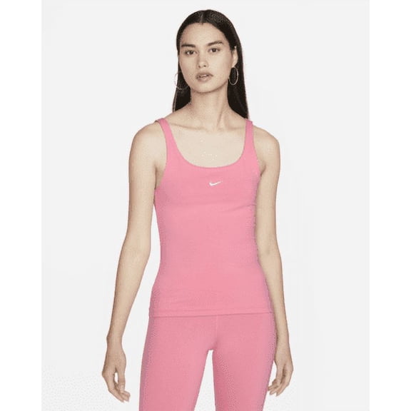 NIKE Essential Cami Tank - Womens (Black/White,XS)
