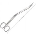 thumbnail image 2 of 24 cm Stainless Steel Wave Scissors Aquarium Tank Water Plant Tongs Scissors Tools, 2 of 5