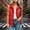 Red, variant on Women's Casual Military Utility Vest Lightweight Sleeveless Drawstring Jackets with Pockets Army Green XL(XL)
