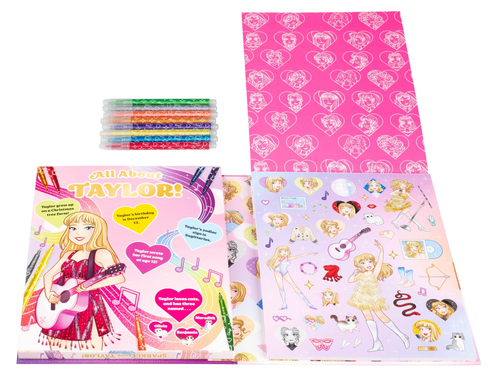 Sparkle with Taylor! a Glitter Coloring Kit, 64 pages (Hardcover)