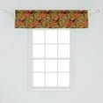 thumbnail image 2 of Ambesonne Paisley Window Valance, Art Deco Oriental Flowers, 42" x 12", Reseda Green Orange, 2 of 3