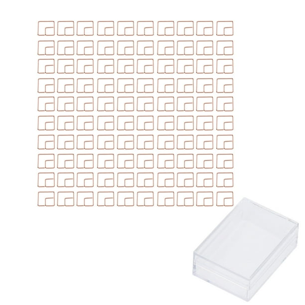 Clips Divertidos Para Planificador, Proceso De Galvanoplastia Resistente A La Corrosión Antioxidante, Clips De Papel Dorados, Material De Metal Para Oficina ANGGREK Cuadrilátero