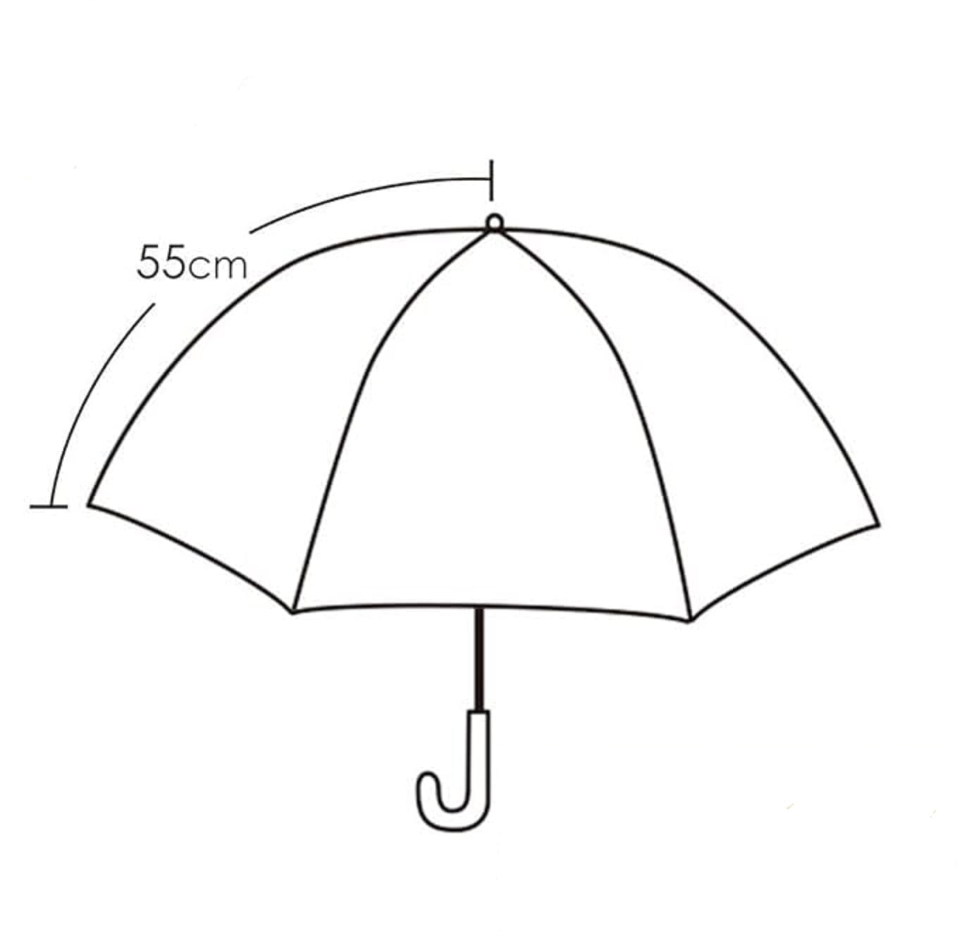Sanrio Kuromi Transparent Stick  Rain Umbrella, Purple, 1