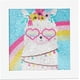 thumbnail image 1 of Kit de pintura de diamantes 5D por números para niños, taladro completo para principiantes, manualidad con marco de madera - 18 x 18 cm (Alpaca), 1 of 5