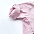 thumbnail image 4 of Kids Unisex Linen Shirts, Stylish Loose Button Down Tops for School & Outings, 6M-7Y, 4 of 7