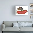 thumbnail image 3 of Danny Gordon Art 'Black Dachshund in Red Plane' Canvas Art, 3 of 3