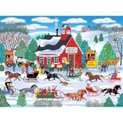 RoseArt - Home Country - Jingle Bell Sleigh Society - 1000 Piece Jigsaw Puzzle for Adults