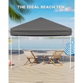 thumbnail image 5 of 10x10 Pop Up Canopy Tent, Outdoor Canopy Tent with 3 Adjustable Height, Easy Set Up Canopy with 4 Sandbags & Carrying Bag for Camping, Parties,Outdoor Events, 5 of 7