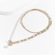 thumbnail image 5 of Retro Layered Pearl Necklace Paper Clip Chain Choker Necklaces OT Buckle Necklace Jewelry for Women and Girls, 5 of 5