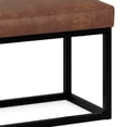 thumbnail image 4 of Reynolds - Small Bench - Distressed Saddle Brown, 4 of 7