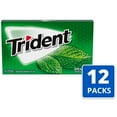 Trident Spearmint Sugar Free Gum, 12 Packs of 14 Pieces (168 Total