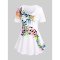 thumbnail image 1 of Camiseta Talla Extra Salpicadura Pintura Rosegal  Camisetas tallas grandes, 1 of 5