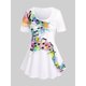 thumbnail image 1 of Camiseta Talla Extra Salpicadura Pintura Rosegal  Camisetas tallas grandes, 1 of 5
