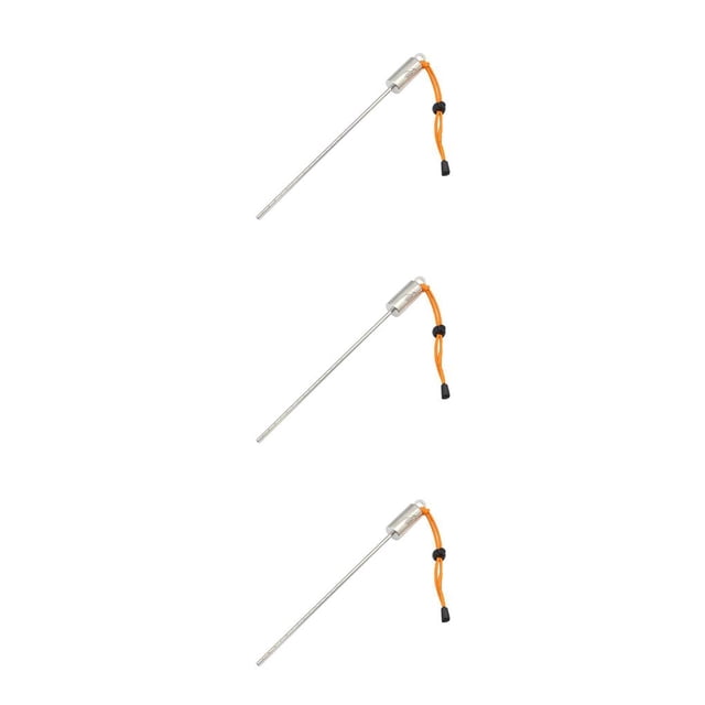 braveheart Keep Diving Steel Pointer Rod Maker Measurement Underwater Rattle Stick Handheld Bottle Lanyard Sports Tool for Adults Orange 3Set