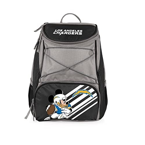PICNIC TIME Mochila enfriadora de los Los Angeles Chargers de la NFL de Disney en color negro