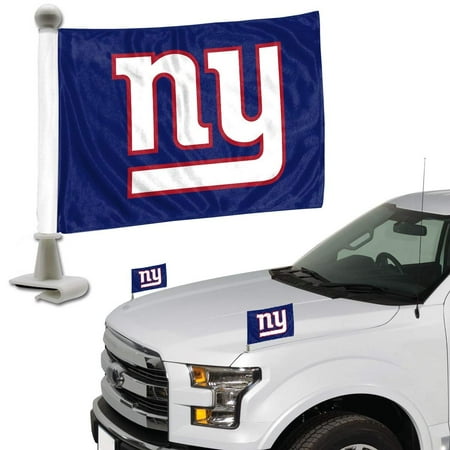 - NFL New York Giants Flag Set 2Piece Ambassador Stylenew York Giants Flag Set 2Piece Ambassador Style, Team Color, One Size, 4x6 double sided auto flag By Promark