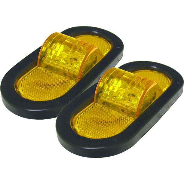 Amber LED Mid Turn Signal Light Kits for Boat, Motorcycle Trailers