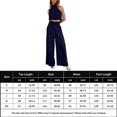 thumbnail image 2 of Traje De Verano De 2 Piezas Señoras Cami Top Pantalones Ombligo Expuesto Sin Mangas Traje de Vacaciones (Negro M) Cgtredaw para Mujer Negro T S, 2 of 6