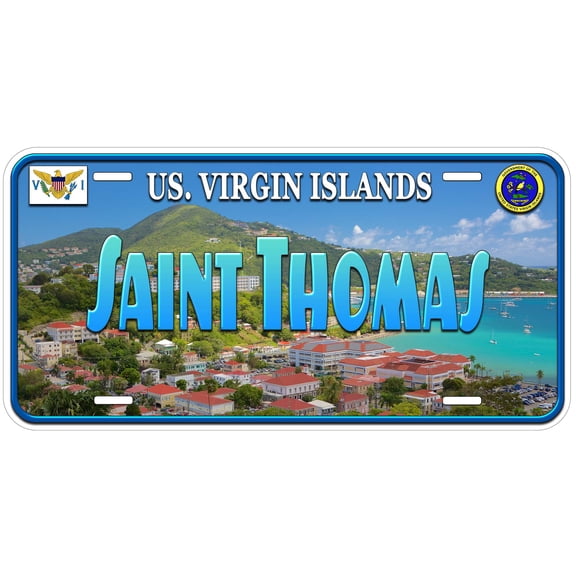 Saint Thomas US Virgin Islands ST01 Novelty Car License Plate