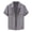 Grey, variant on Afdoent Men's Casual Shirts Summer Male New Casual Corduroy Jacquard Cardigan Short Sleeve Shirt Vacation Summer Beach Shirts