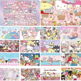 thumbnail image 2 of 41 estilos Sanrios Hello Kitty My Melody Kuromi Cinnamorollpurin Kawaii tarjeta de Pvc pegatina Anime tarjetas de crédito y débito película cubierta de piel, 2 of 5