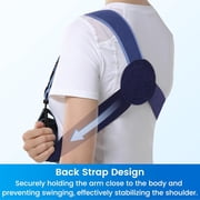 Velpeau Arm Sling Shoulder Immobilizer for Left or Right Arm - Comfortable Relief for Shoulder & Elbow Injury, Rotator Cuff Surgery, Broken Wrist, Hand Fit Men & Women(Breathable type,L)
