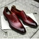 thumbnail image 1 of Zapatos de hombre Zapatos de vestir Oxford de negocios rojos Cuero de PU con cordones Tacón bajo Punta redonda Zapatos de vestir de negocios clásicos Tamaño grande rojo 47 yeacher Tipo 47, 1 of 2
