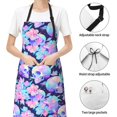 thumbnail image 4 of Kdxio pinkk flower crystal Skull Apron with Pockets Adjustable Kitchen Aprons for Men Women Waterproof Aprons for Cooking,Drawing,Crafting, Baking Household Cleaning, 4 of 5