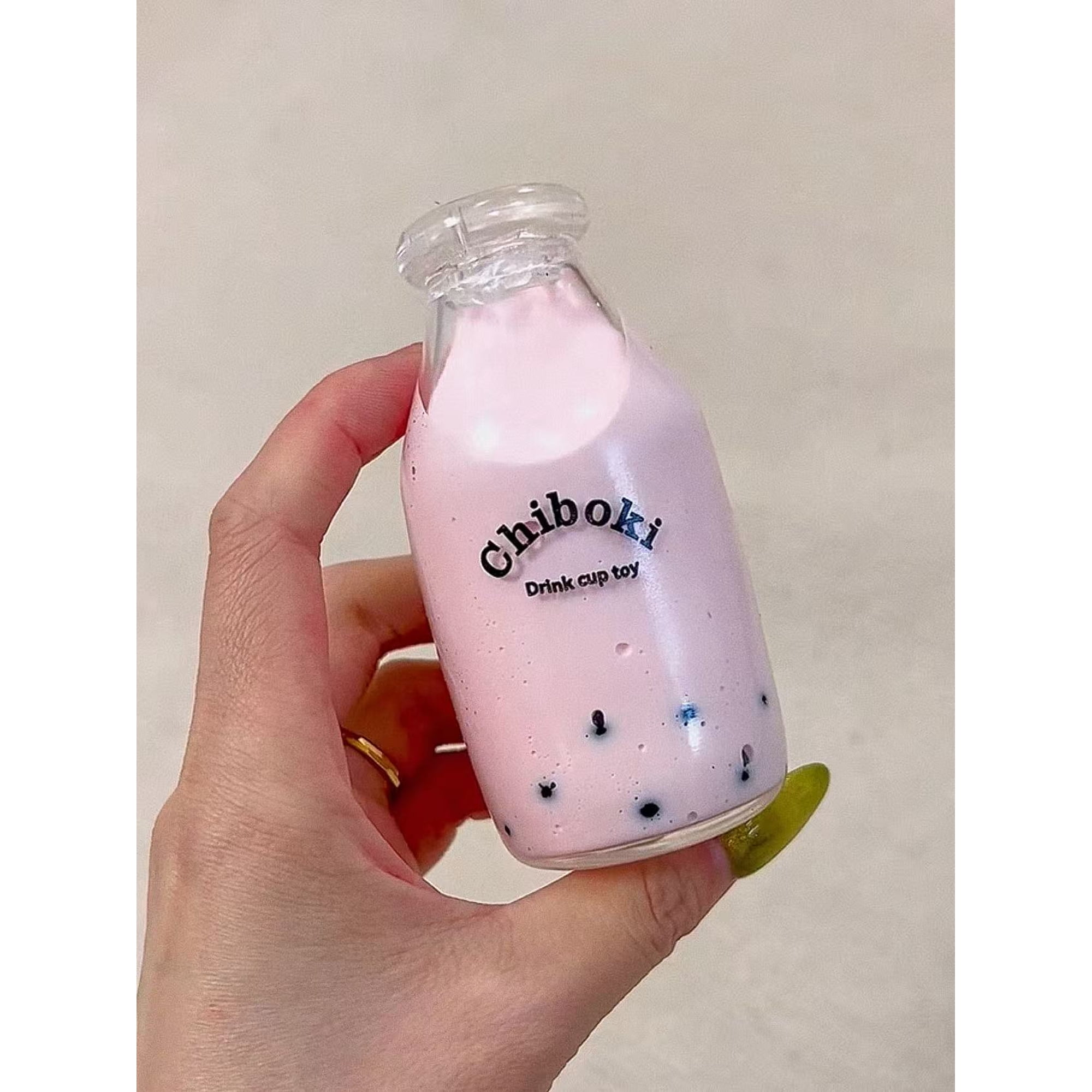 Boba Bottle Stress Ball, Milk Tea Bottle Squishy Toy Fidget Toys ASMR Sensory for Kids & Adults, Funny Novelty Gifts for Anti Stress Relief