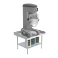 thumbnail image 5 of 30" x 36" 16-Gauge Stainless Steel Equipment Stand with Galvanized Undershelf, EQT-163036., 5 of 7