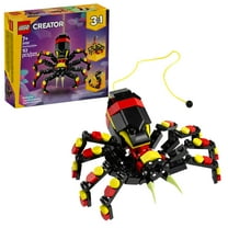 LEGO Creator 3 in 1 Wild Animals Surprising Spider Toy - Building Toy with 3 Build Options, Spider, Scorpion, or Snake - Animal Figures for Kids, Boys & Girls, Ages 7  - Birthday Gift Idea - 31159
