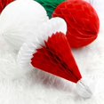thumbnail image 4 of 10 piezas de adornos navideños de serie, gorros de Papá Noel en forma de panal, adornos navideños colgantes para decoración de fiestas navideñas, 4 of 5