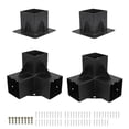 thumbnail image 1 of 4PCS Sturdy 4x4 Pergola Bracket Kit (Inner 3.5x3.5)- Easy Install, Rust-Proof, 1 of 7