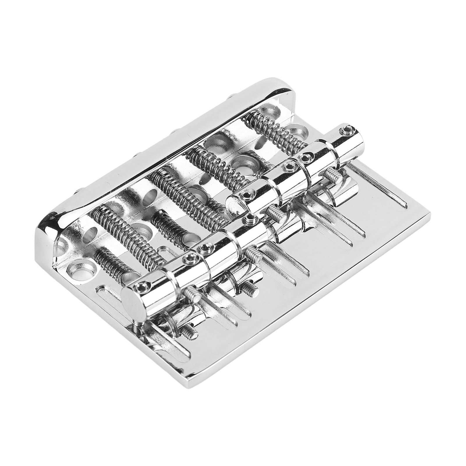 Electric Bass Bridge Saddle, Bass Bridge Assembly Metal Lateral Adjustment 4 Strings For Music