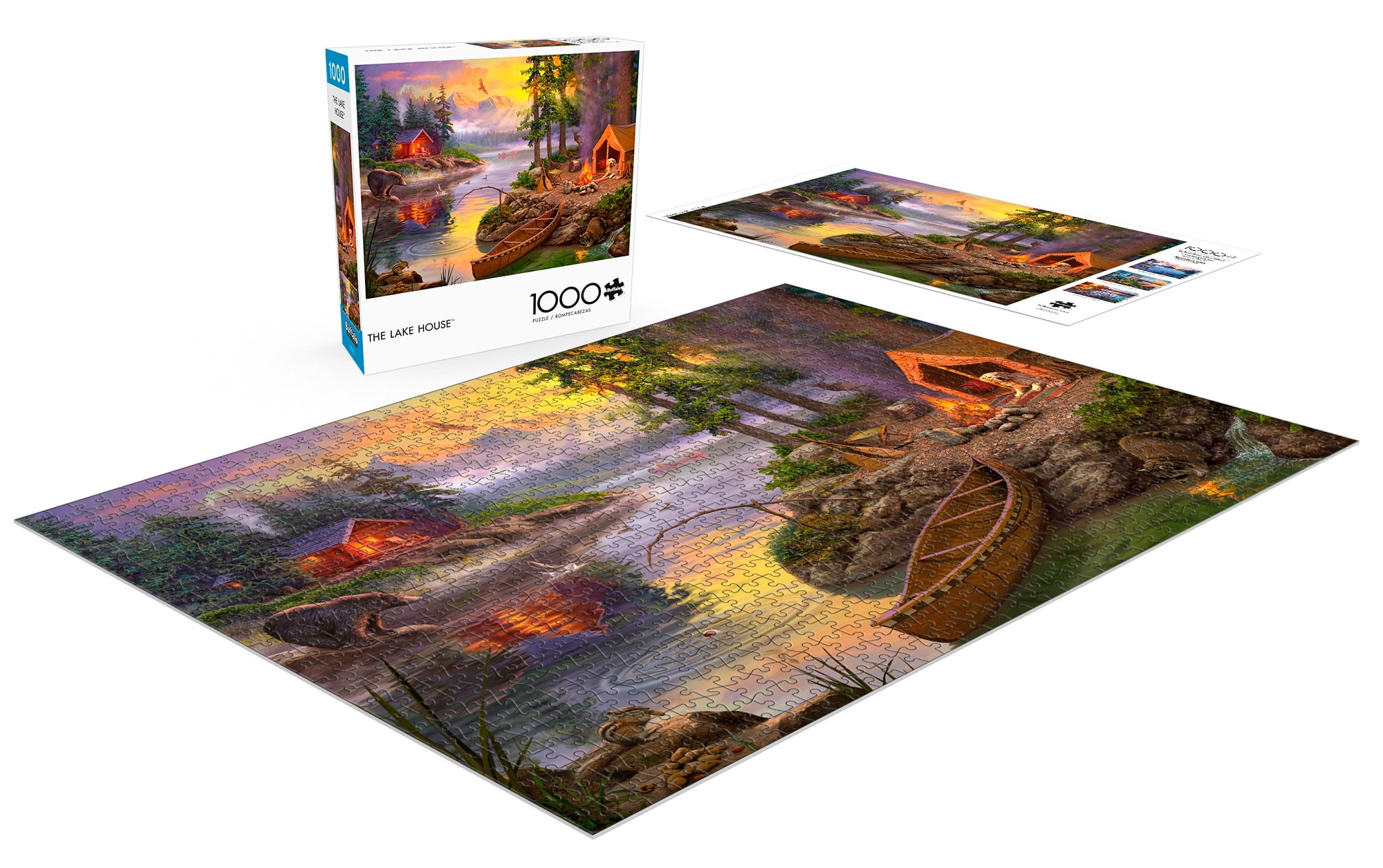 Buffalo Games The Lake House - 1000 Pieces Jigsaw Puzzle