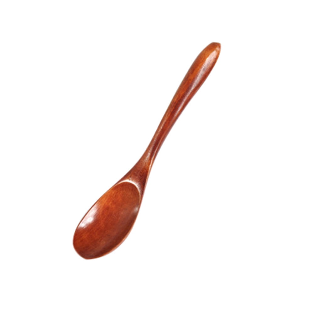 Yonger Wooden Teaspoons Coffee Spoon Tea Spoons Soup Spoon Spoons Dessert Wooden Tableware Wooden Spoons Bamboo Spoons Cooking Utensils for Kitchen 10pcs