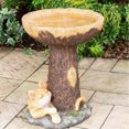 thumbnail image 4 of Estatua De Baño Para Pájaros, Cuenco Para Baño De Pájaros, Resina Decorativa Estable Para Patio Y Balcón, 4 of 7