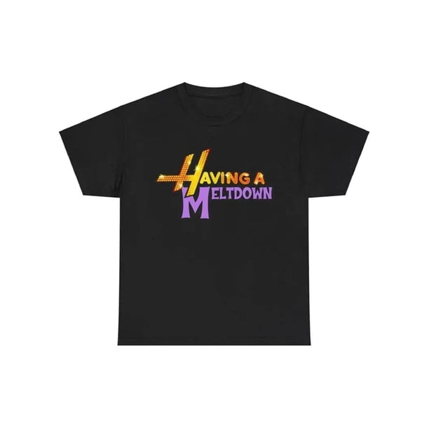 Camiseta vintage de salud mental: humor y estética disco con brillo "En crisis". Estilo retro de Hannah Montana de los 90. Camisa de algodón para concienciar sobre la ansiedad. Conjuntos casuales.