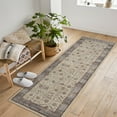 thumbnail image 6 of COZONY Washable Runner Rug, Beige 2x6ft, Floral Soft Low Pile Non-Slip Carpet for Hallway, Entryway, or Bedroom, 6 of 6