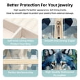 thumbnail image 3 of Wolf Travel Portable Square Decorative Box with Necklace Holder and Jewelry Organizer - Ideal for Rings, Earrings, Necklaces, Bracelets - Suitable for Girls and Women, 3 of 6