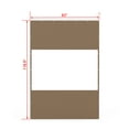 thumbnail image 2 of Domi Outdoor Living Heavy Duty Clear Panel Curtain, 18 oz Waterproof PVC Polyester Curtain, Tearproof, and Weather-Resistant Panel w/Eyelets for Patios,Gazebos,Pergolas (10'H x 7'W, Brown), 2 of 8