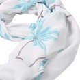 thumbnail image 3 of Elegant Tropical Palm Tree Print Frayed End Scarf, 3 of 3