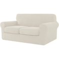thumbnail image 1 of 2024 Sofa Cover with Separate Cushion Slipcover Stretch Checks (Sofa  Wine), 1 of 7